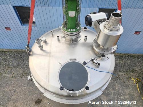 Used 2500 Gallon Superior Steel Jacketed Mixing Tank – Dual Turbine Agitation, 150 PSI Jacket (2017)