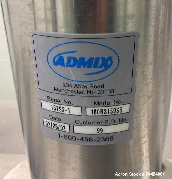 Used Trinity Industries 4,500 Gallon Stainless Steel Holding Tank | Admix Rotosolver High Shear Mixing System