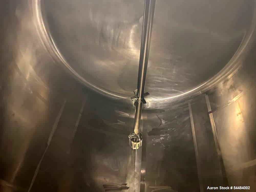Used 4,500 Gallon Stainless Steel Mixing Tank | Trinity Horizontal Vessel w/ Admix Rotosolver
