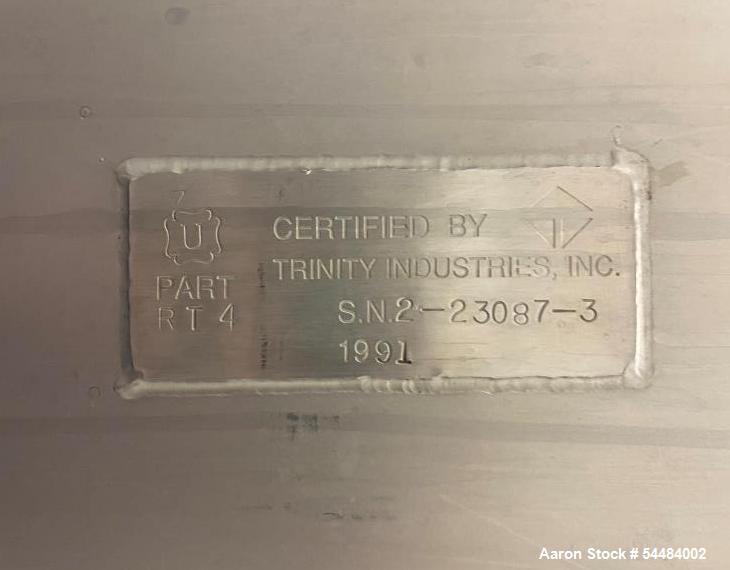 Used 4,500 Gallon Stainless Steel Mixing Tank | Trinity Horizontal Vessel w/ Admix Rotosolver