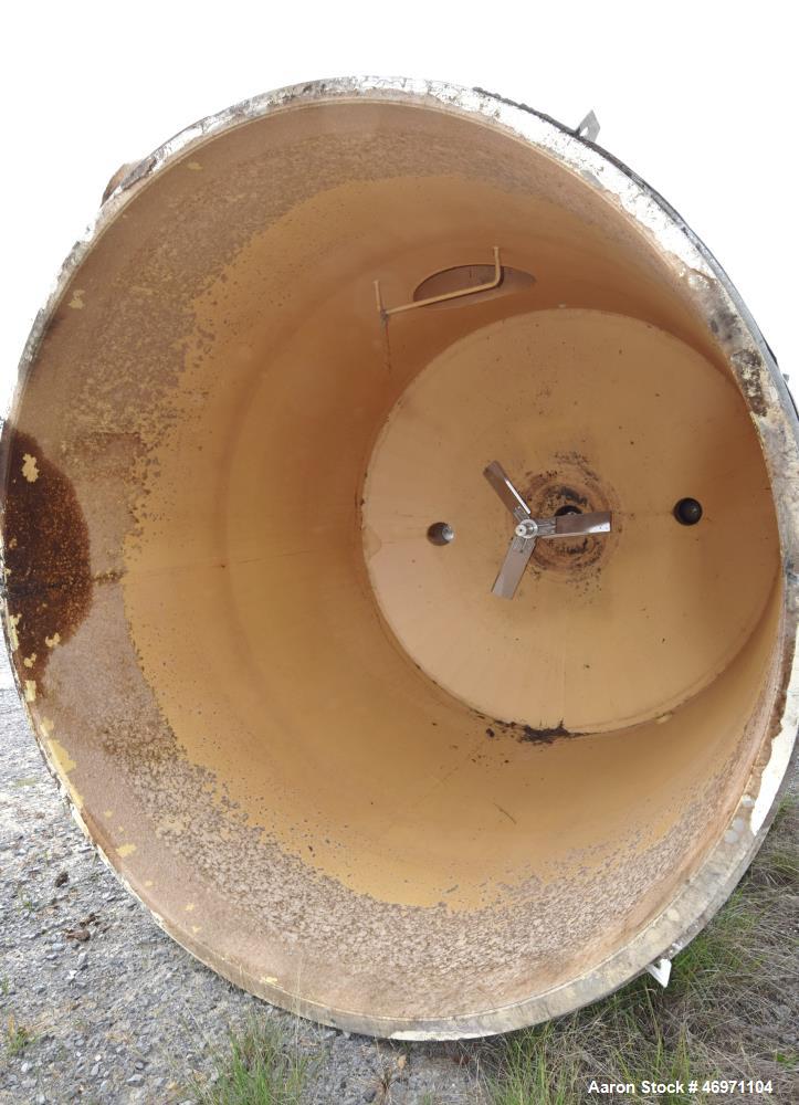 Used Troy Boiler Works API Standard 650 Tank, 3396 Gallon, 316 Stainless Steel, Vertical. Approximate 96” diameter x 96” straight side, open top with 2 piece cover, coned bottom. Internal rated maxim...
