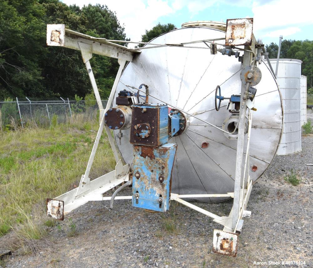 Used Troy Boiler Works API Standard 650 Tank, 3396 Gallon, 316 Stainless Steel, Vertical. Approximate 96” diameter x 96” straight side, open top with 2 piece cover, coned bottom. Internal rated maxim...