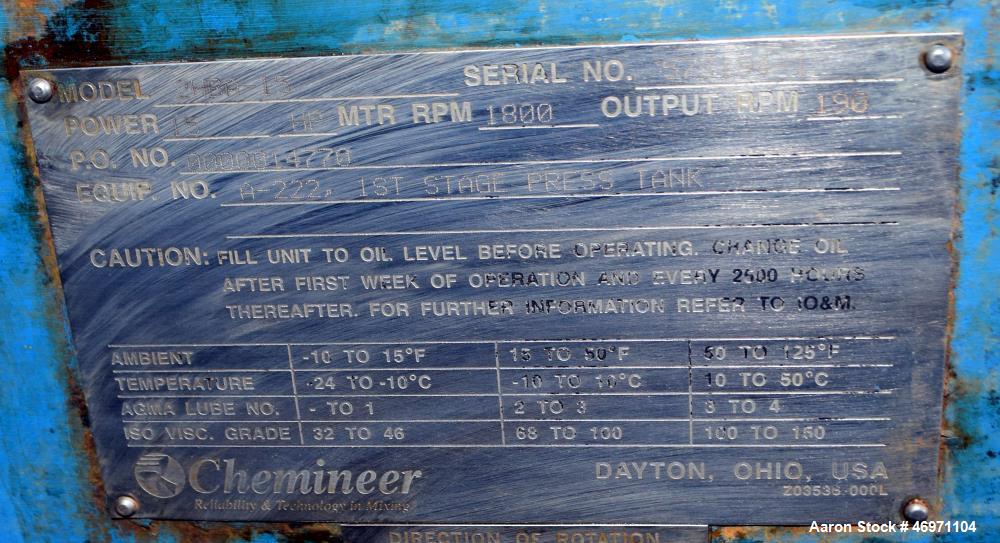 Used Troy Boiler Works API Standard 650 Tank, 3396 Gallon, 316 Stainless Steel, Vertical. Approximate 96” diameter x 96” straight side, open top with 2 piece cover, coned bottom. Internal rated maxim...