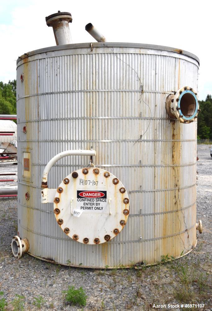 Used Troy Boiler Works API Standard 650 Tank, 3000 Gallon, 316 Stainless Steel, Vertical. Approximate 96” diameter x 96” straight side, bolt on coned top, flat bottom. Internal rated maximum operatin...