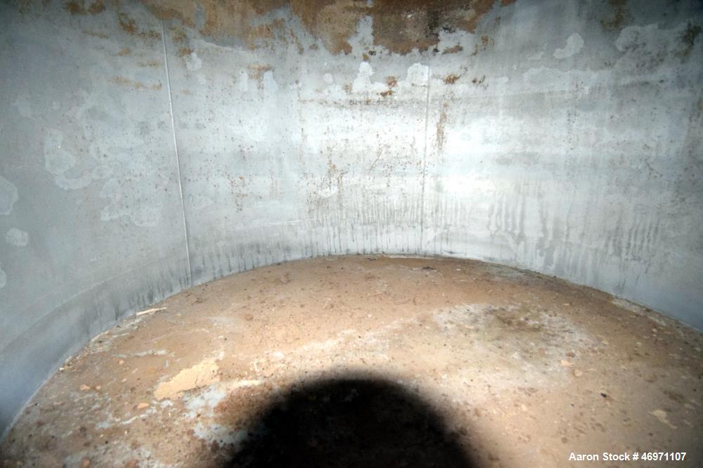 Used Troy Boiler Works API Standard 650 Tank, 3000 Gallon, 316 Stainless Steel, Vertical. Approximate 96” diameter x 96” straight side, bolt on coned top, flat bottom. Internal rated maximum operatin...