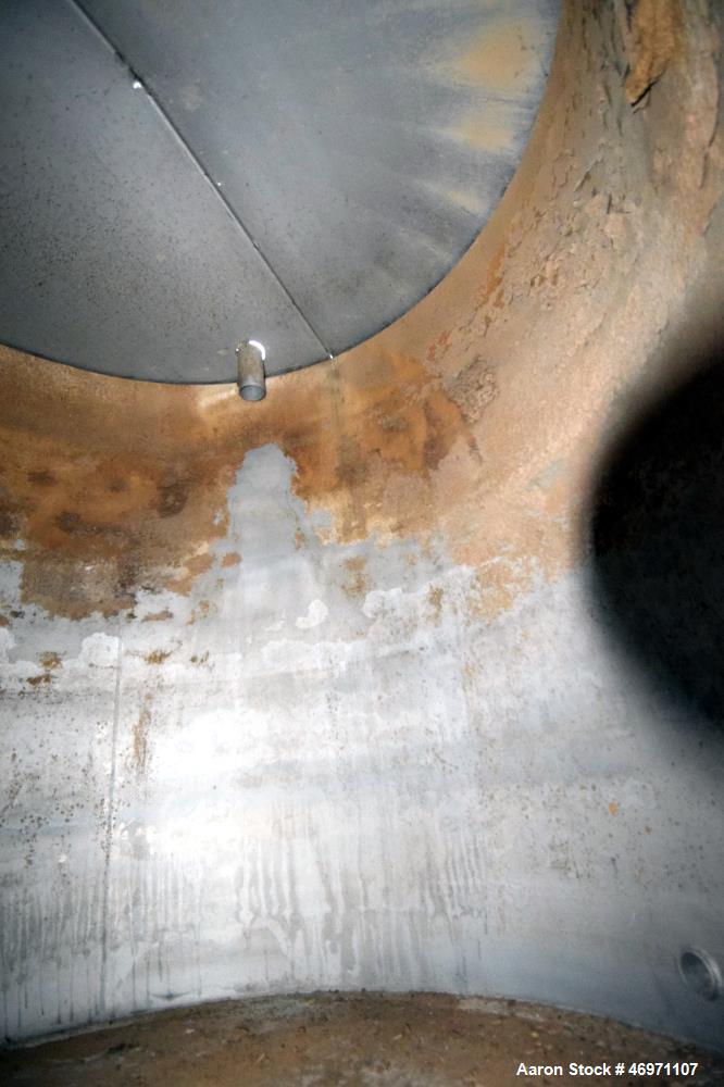Used Troy Boiler Works API Standard 650 Tank, 3000 Gallon, 316 Stainless Steel, Vertical. Approximate 96” diameter x 96” straight side, bolt on coned top, flat bottom. Internal rated maximum operatin...