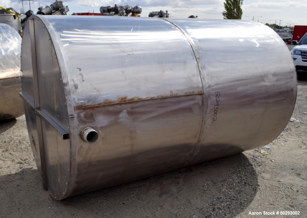 Used Tank, Approximately 1,100 Gallon, Stainless Steel