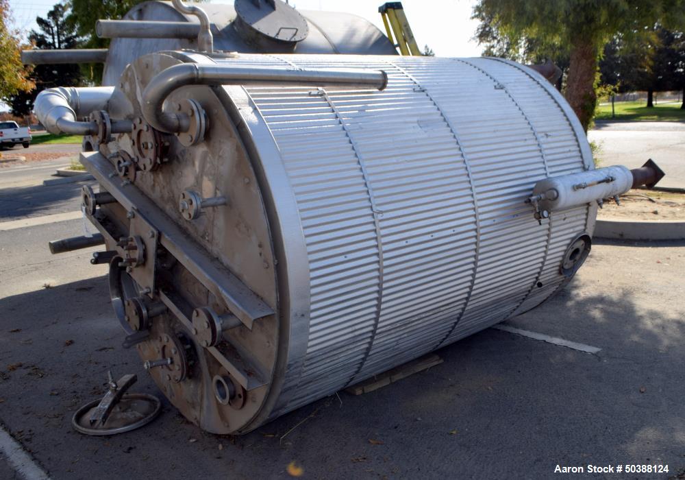 Used Tank, Approximate 1000 Gallon, Stainless Steel, Vertical