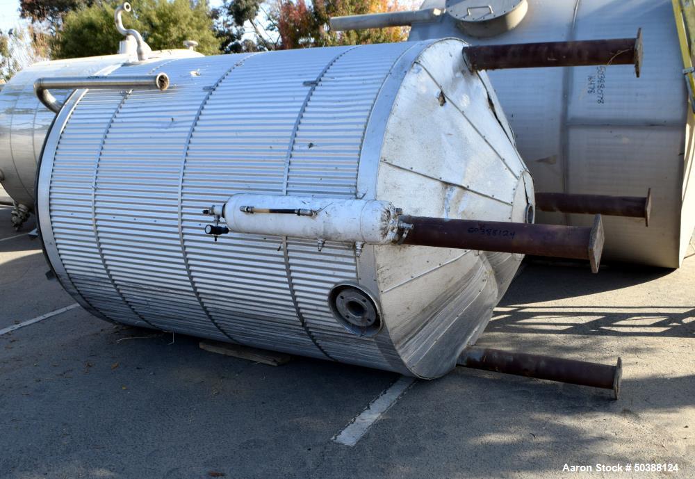 Used- Tank, Approximate 1000 Gallon, Stainless Steel, Vertical