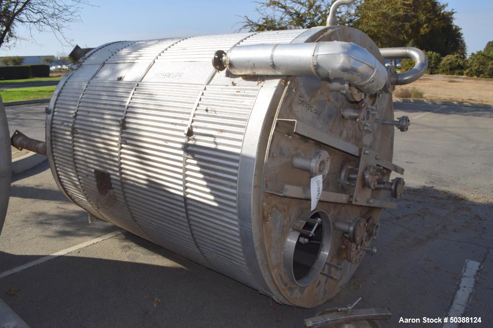 Used- Tank, Approximate 1000 Gallon, Stainless Steel, Vertical