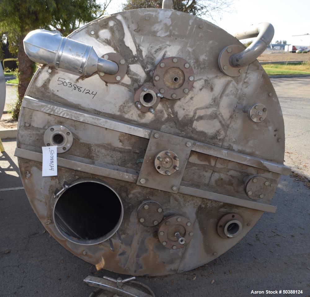 Used Tank, Approximate 1000 Gallon, Stainless Steel, Vertical