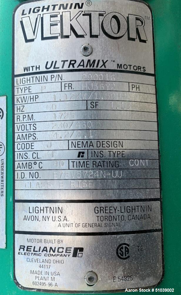 Used Stainless Steel REC Industries Mix Tank