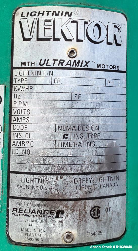 Used Mix Tank, Approximately 1000 gallon