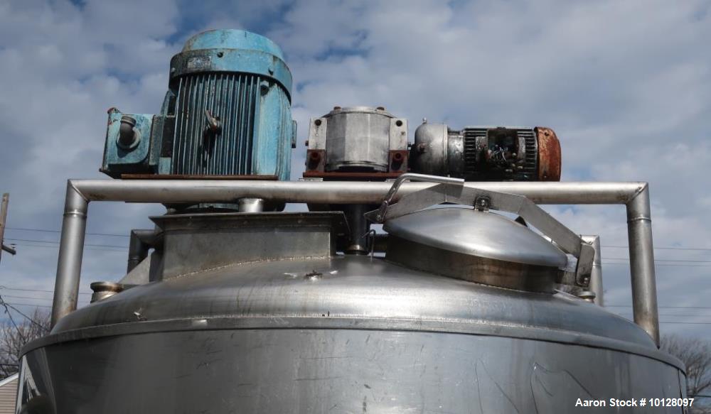 Used Vendome 1,400 Gallon Stainless Steel Processor | Dual Agitation | Jacketed | 100 PSI |
