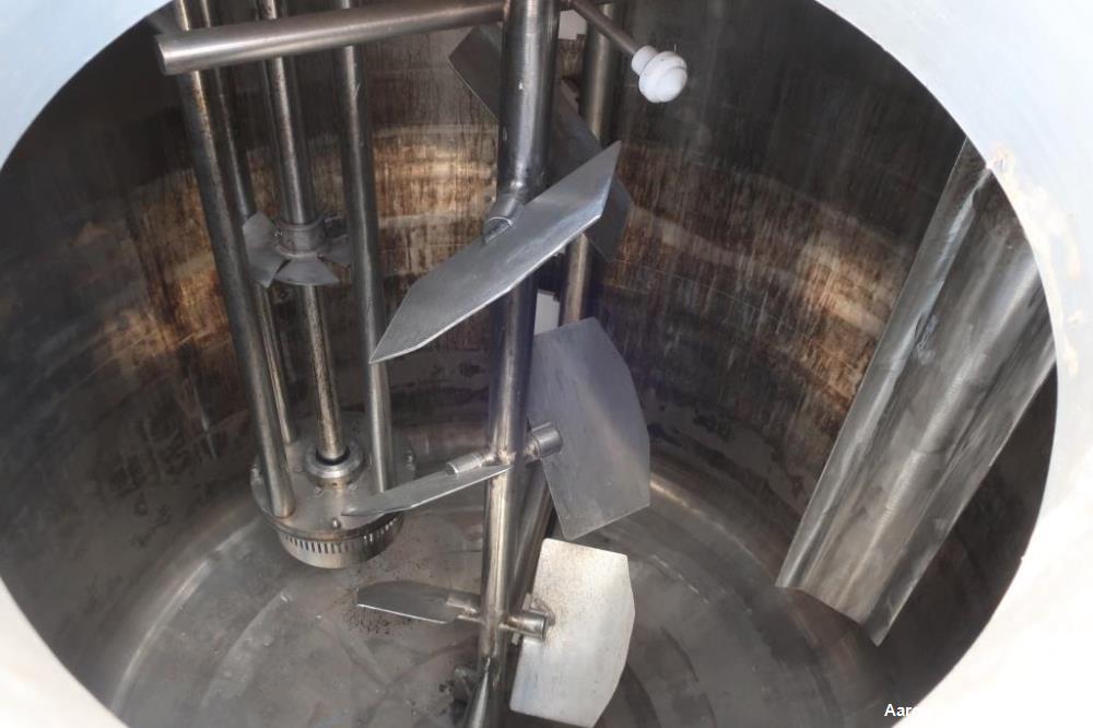 Used Vendome 1,400 Gallon Stainless Steel Processor | Dual Agitation | Jacketed | 100 PSI |