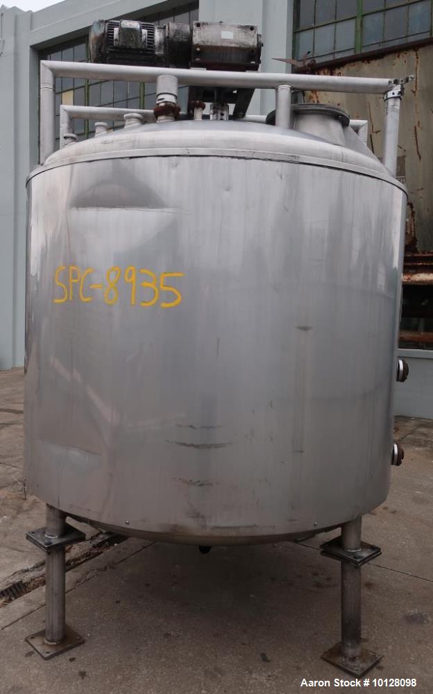 Used Vendome 1,000 Gallon Stainless Steel Jacketed Processor | Scrape Agitator | Dual-Zone Heat | 100 PSI