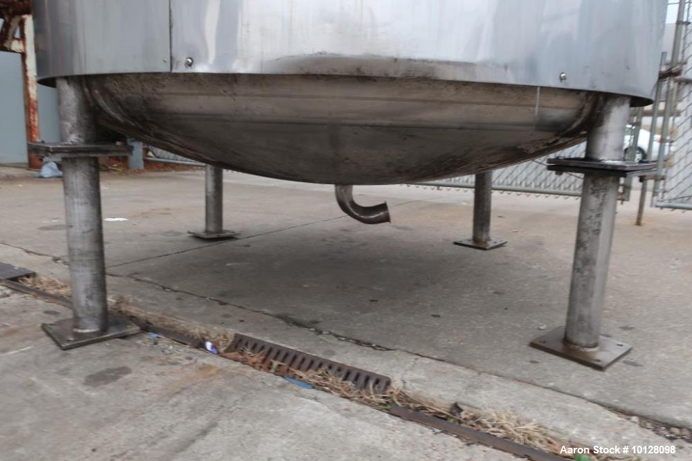 Used Vendome 1,000 Gallon Stainless Steel Jacketed Processor | Scrape Agitator | Dual-Zone Heat | 100 PSI