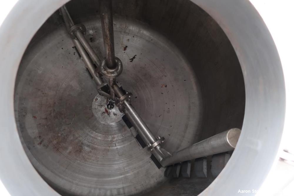Used Vendome 1,000 Gallon Stainless Steel Jacketed Processor | Scrape Agitator | Dual-Zone Heat | 100 PSI
