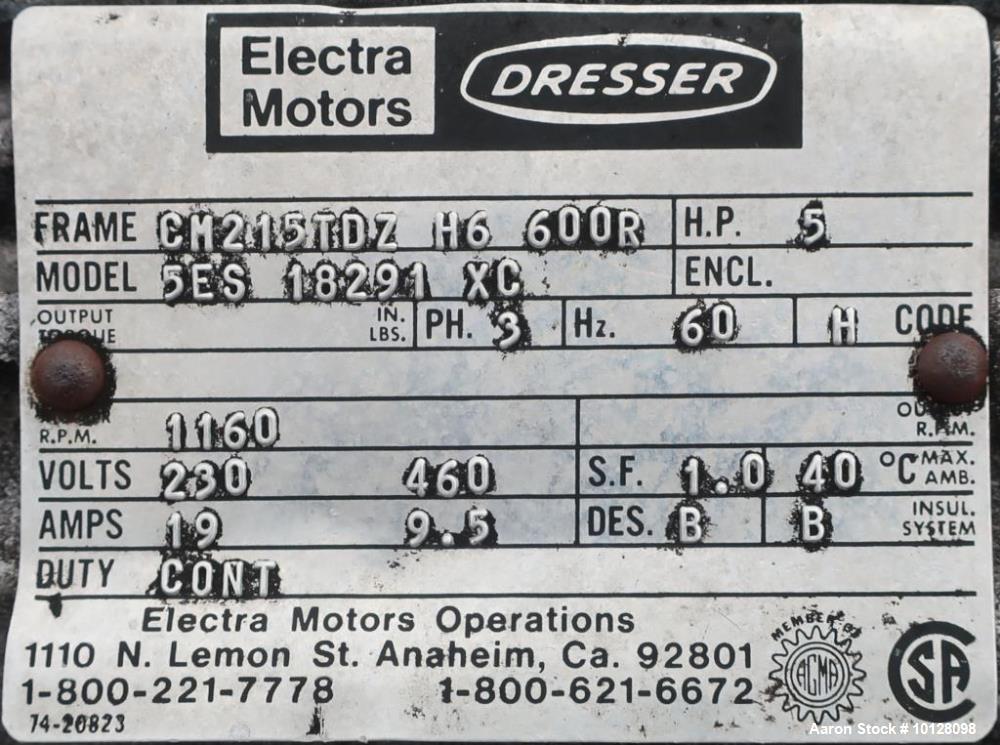 Used Vendome 1,000 Gallon Stainless Steel Jacketed Processor | Scrape Agitator | Dual-Zone Heat | 100 PSI