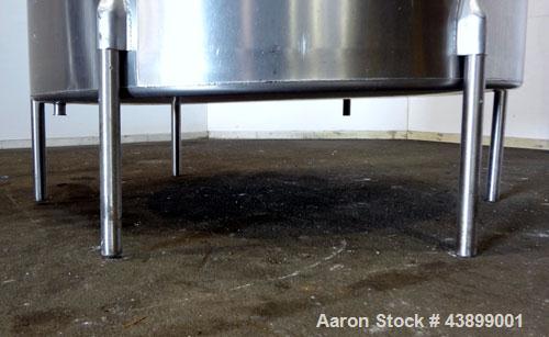 Used Viatec Chem-Tek Tank, 2007 Gallon, Model OVS, 316 Stainless Steel, Vertical. Approximate 80” diameter x 92” straight side. Open top with (2) 1/4 covers, and a bolt on middle section, sloped bott...