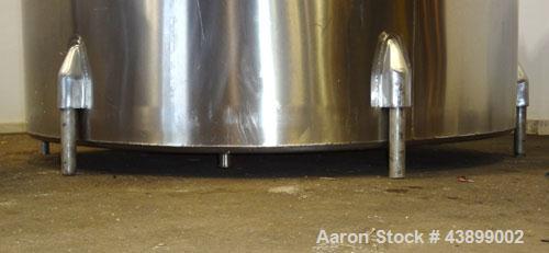 Used Viatec Chem-Tek Tank, 2007 Gallon, Model OVS, 316 Stainless Steel, Vertical. Approximate 80” diameter x 92” straight side. Open top with (2) 1/4 covers, and a bolt on middle section, sloped bott...