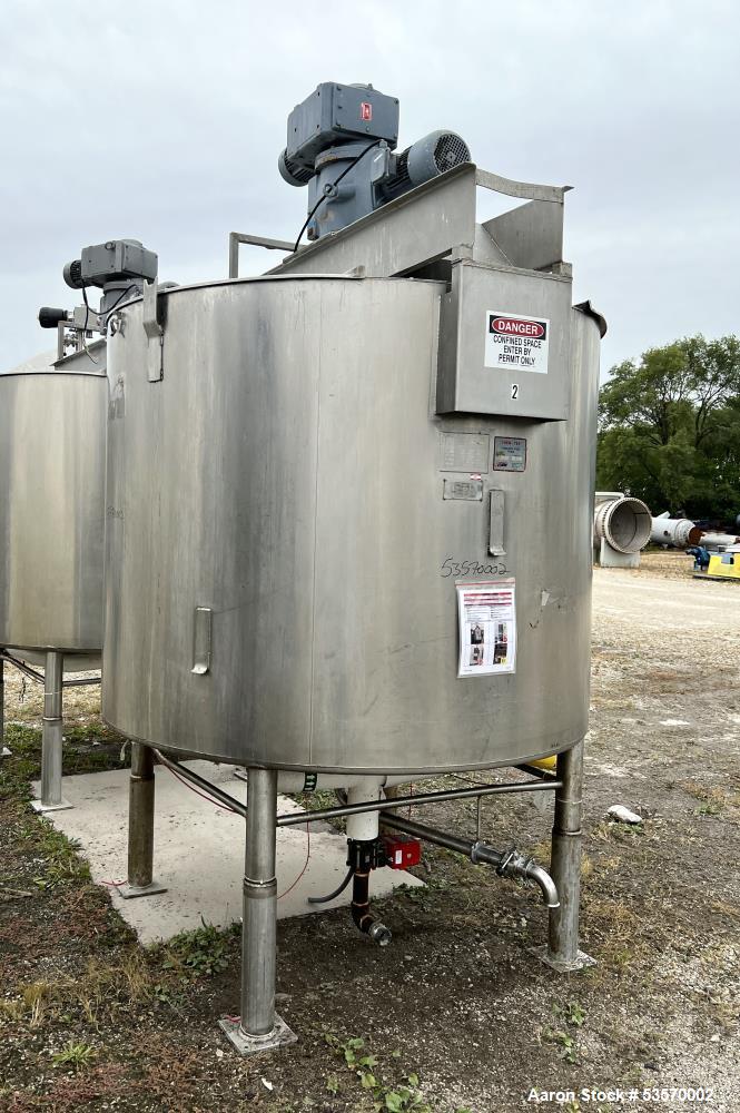 Viatec 1049 Gallon Stainless Steel Jacketed Mix Tank