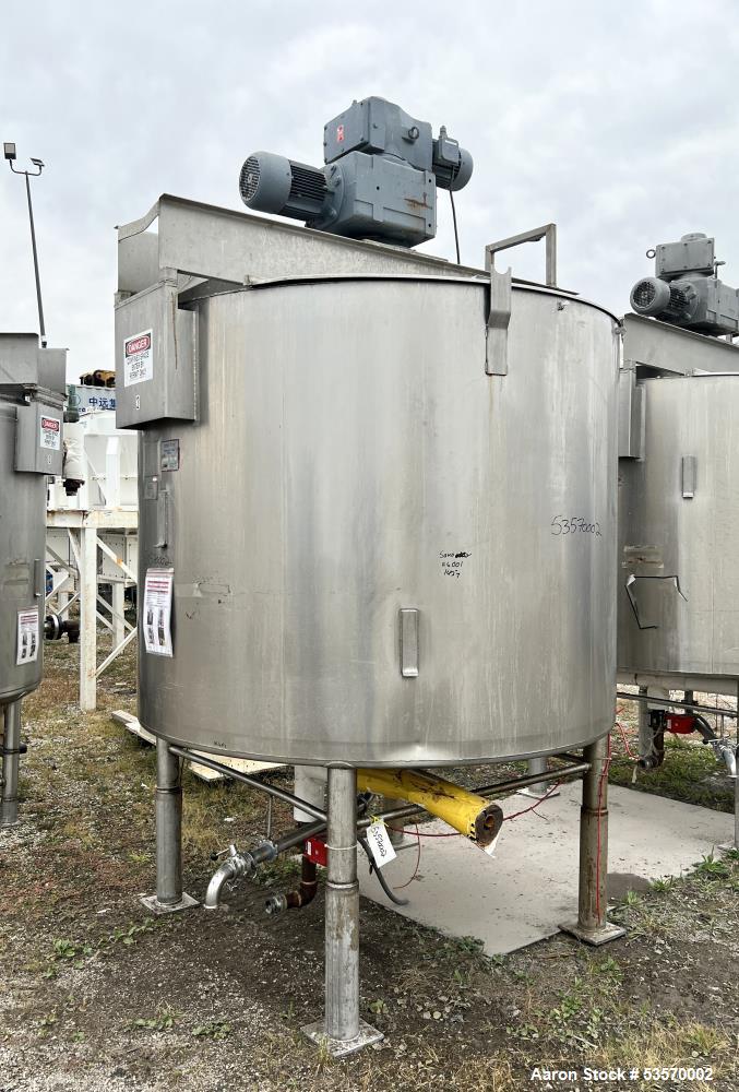 Viatec 1049 Gallon Stainless Steel Jacketed Mix Tank