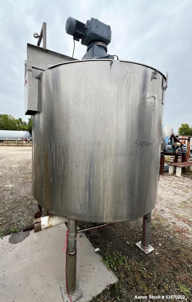Viatec 1049 Gallon Stainless Steel Jacketed Mix Tank
