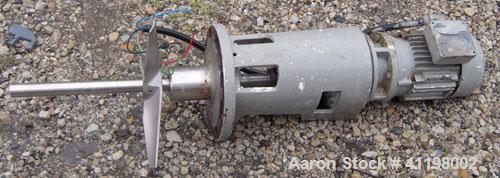 Used W.H.E. Bio-Systems Tank, 4000 Gallon, 304 Stainless Steel, Vertical. 92" diameter x 140" straight side. Slight cone top, coned bottom. Internal spray ball.  Side bottom entering agitator, approx...