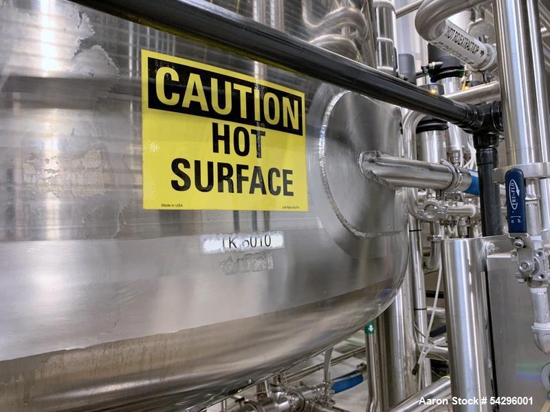 Used Sprinkman Agitated Pressure Tank,  Approximate 3,767 Gallon, Stainless Steel. Internal rated 45/FV psi at -20 to 350 degrees F. 304 stainless steel, vertical, slight dished top and cone bottom. ...