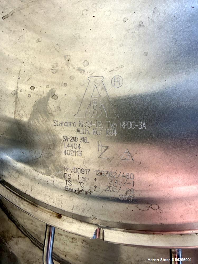 Used Sprinkman 3,767 Gallon Agitated Pressure Tank  304 SS, 45 PSI/FV,