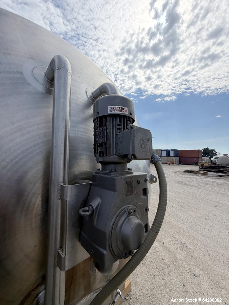 Sprinkman 3,767 Gallon 304 Stainless Steel Pressure Mixing Tank with Agitator