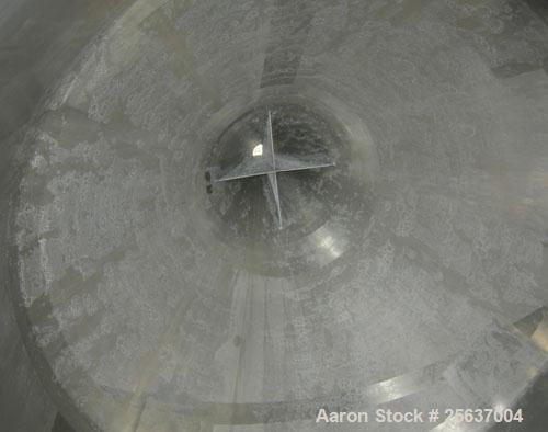 Used Walker Stainless Flash Cooler Pressure Tank, 1000 Gallon, Model FC-1, 316L Stainless Steel, Vertical. 54" diameter x 108" straight side, dish top, 44" coned bottom. Internal rated 15 psig and -1...