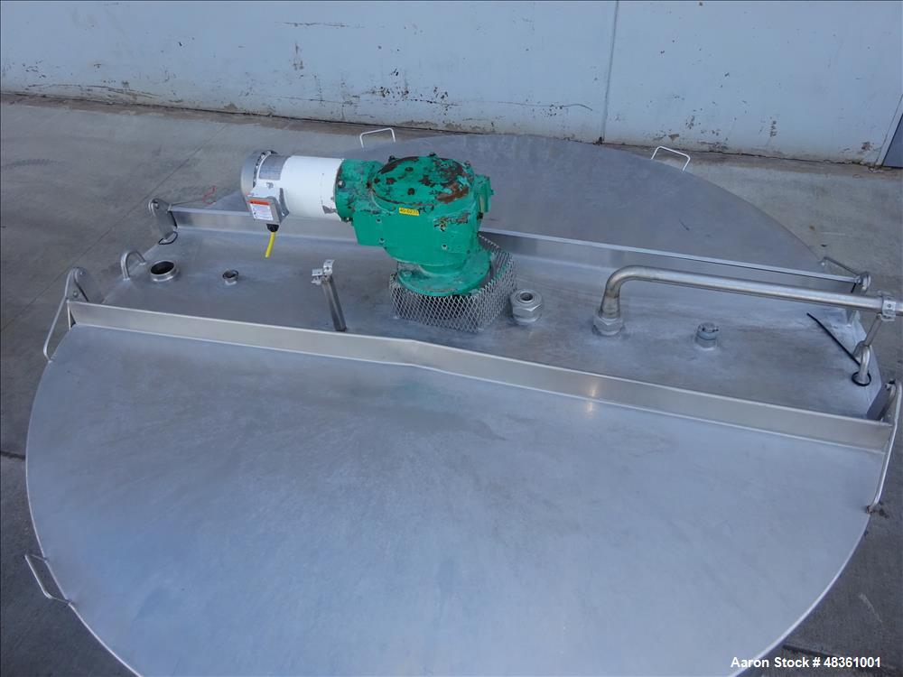 Used Walker Stainless Equipment Co. Mix Tank, Model PZ-B, 1,000 Gallon, 304 Sta