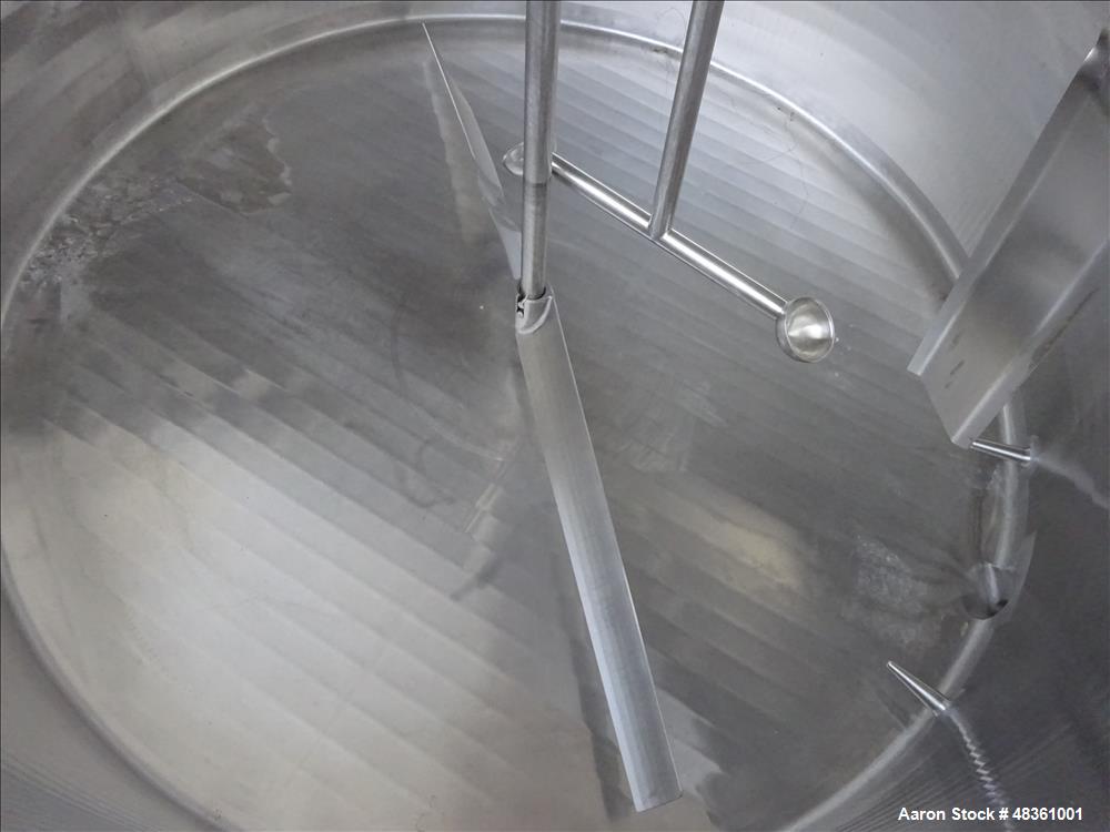 Used Walker Stainless Equipment Co. Mix Tank, Model PZ-B, 1,000 Gallon, 304 Sta