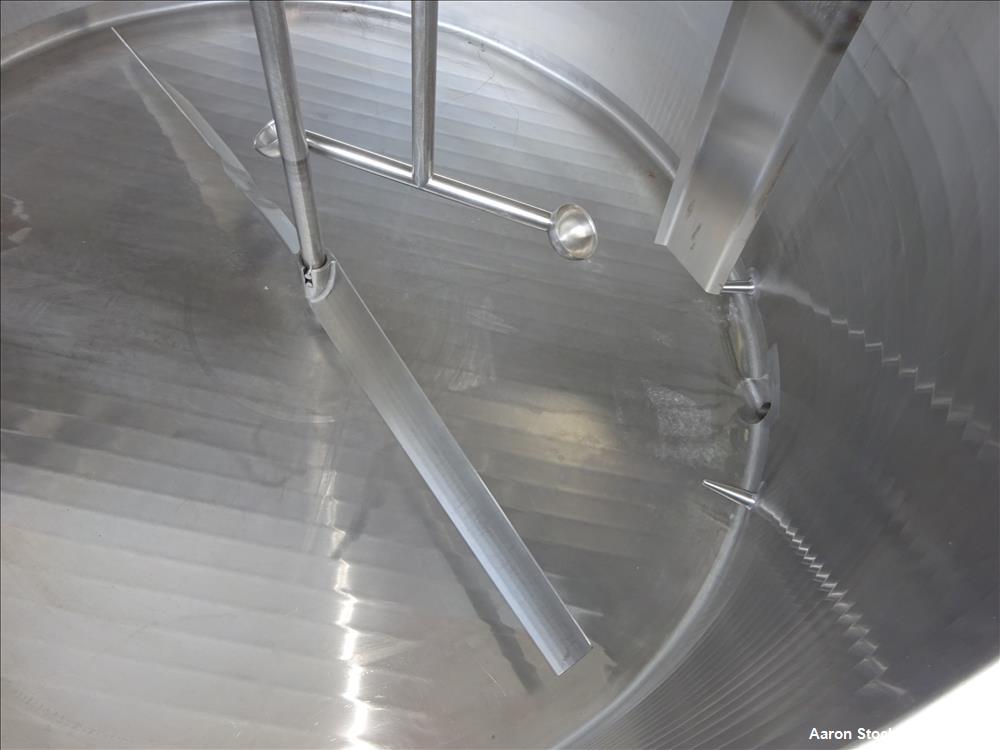 Used Walker Stainless Equipment Co. Mix Tank, Model PZ-B, 1,000 Gallon, 304 Sta