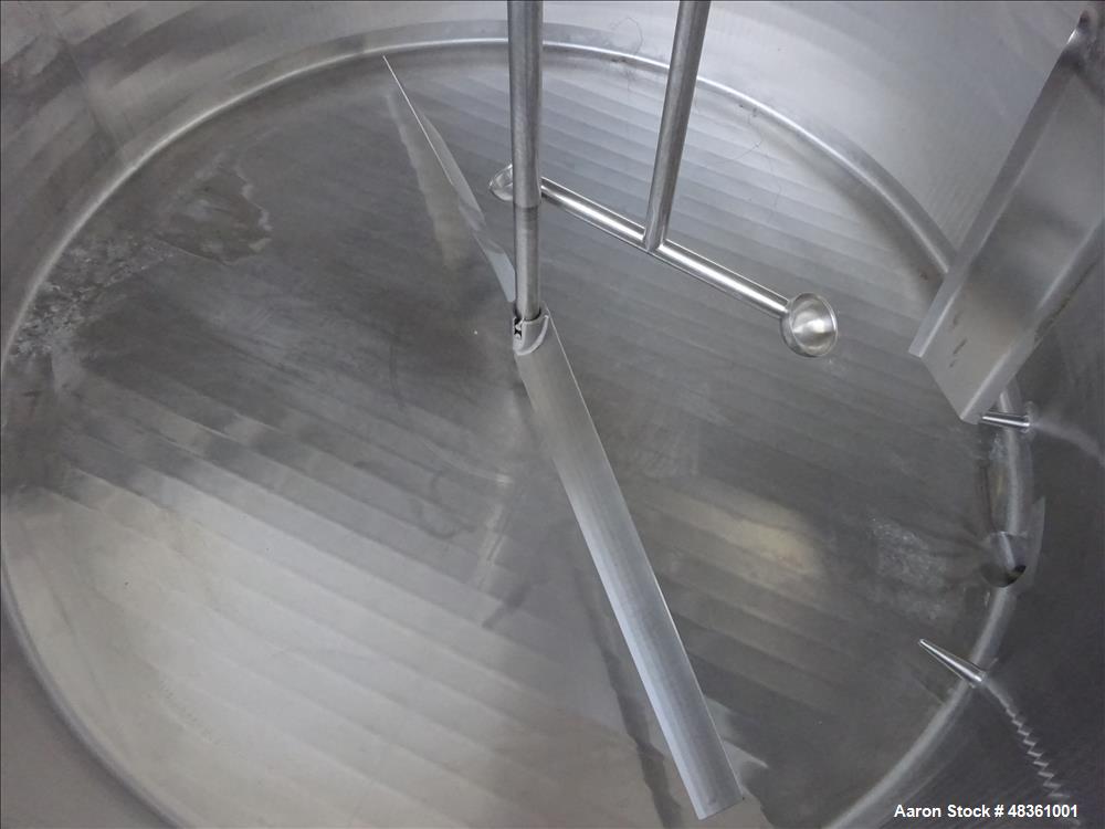 Used Walker Stainless Equipment Co. Mix Tank, Model PZ-B, 1,000 Gallon, 304 Sta