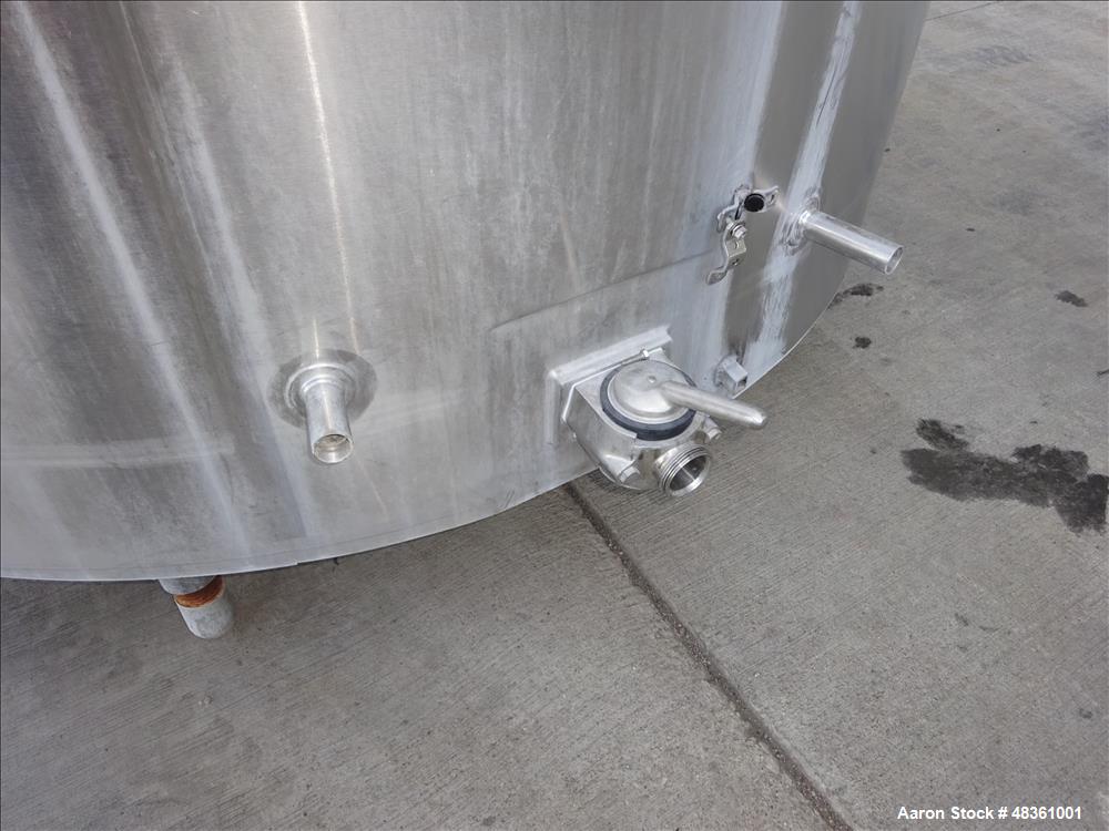 Used Walker Stainless Equipment Co. Mix Tank, Model PZ-B, 1,000 Gallon, 304 Sta