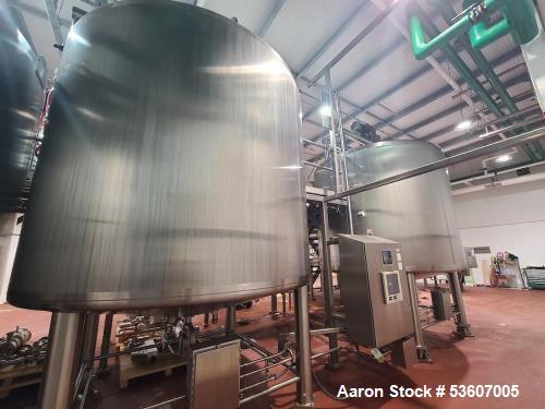 4,000 Gallon 316L Stainless Steel Process Tank – Jacketed, Agitated, CIP Ready