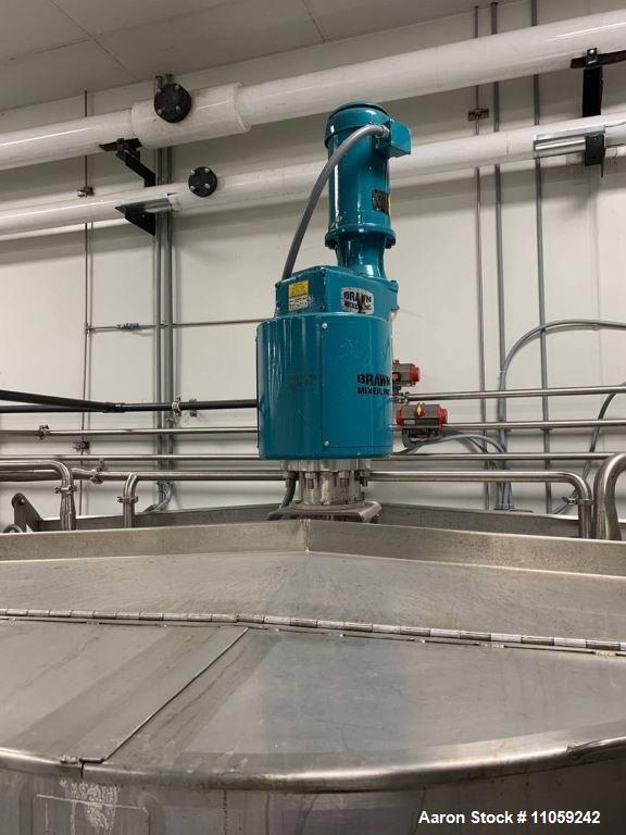 Used 2500 Gallon Walker Jacketed Stainless Steel Mix Tank