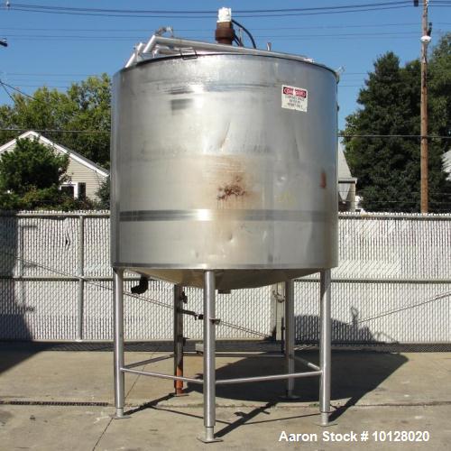 Used- 1,000 Gallon Walker Stainless Steel Mixing Tank