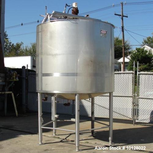 Used- 1,000 Gallon Stainless Steel Mixing Tank