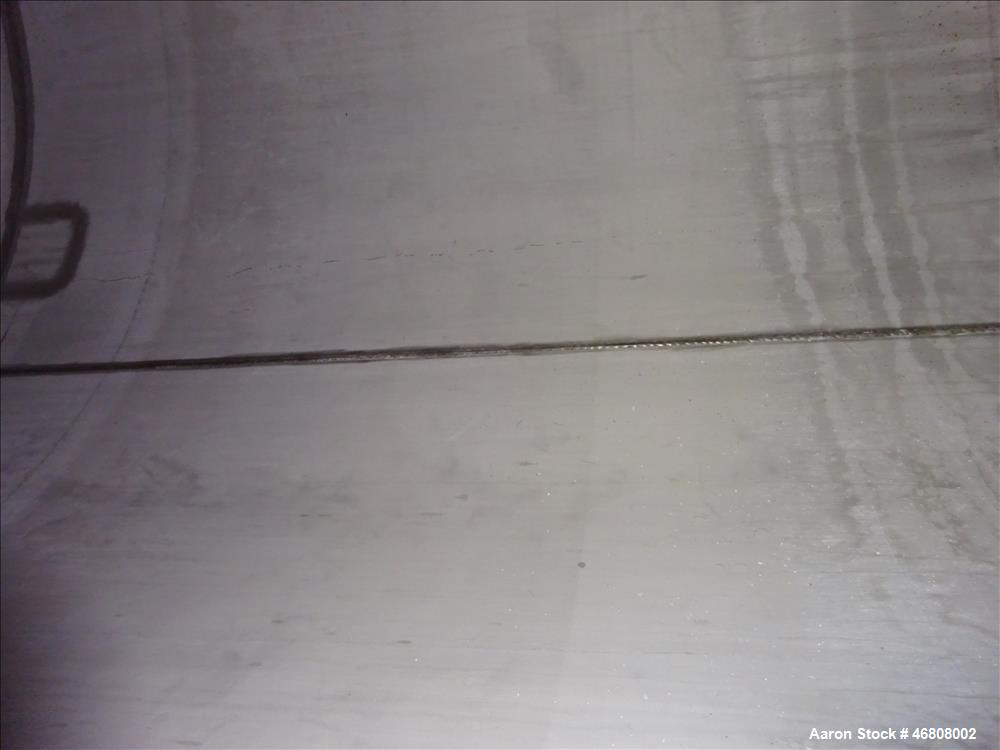 Used Walker 2500 Gallon Tank, 304L Stainless Steel, Vertical.