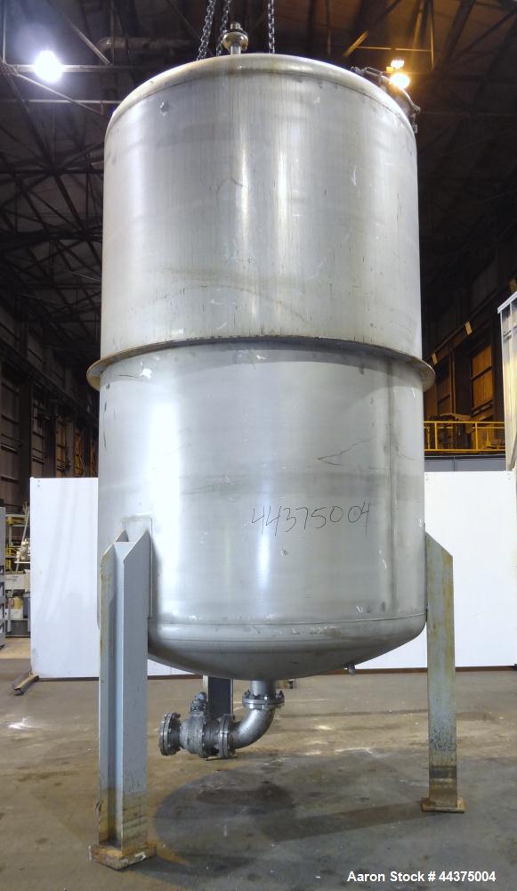 Used Wolfe Mechanical And Equipment Pressure Tank, 3093 Gallon, 316 Stainless Steel, Vertical. 84" diameter x 120" straight side, dished top and bottom. Internal rated FV/45 psi at 400 degrees F. Ope...
