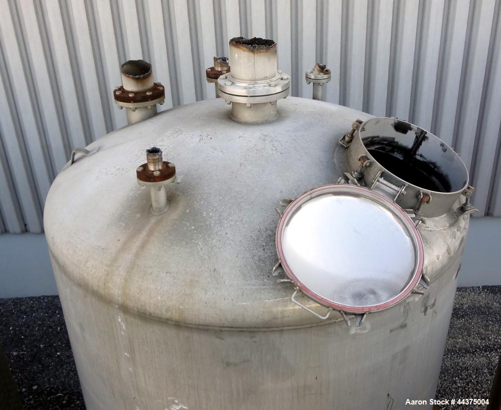 Used Wolfe Mechanical And Equipment Pressure Tank, 3093 Gallon, 316 Stainless Steel, Vertical. 84" diameter x 120" straight side, dished top and bottom. Internal rated FV/45 psi at 400 degrees F. Ope...