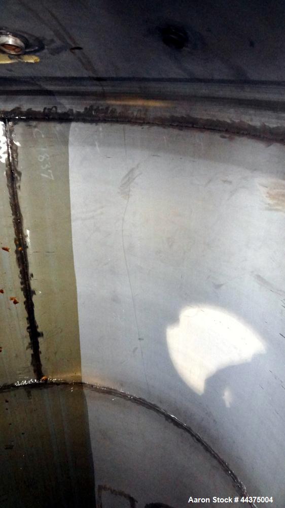 Used Wolfe Mechanical And Equipment Pressure Tank, 3093 Gallon, 316 Stainless Steel, Vertical. 84" diameter x 120" straight side, dished top and bottom. Internal rated FV/45 psi at 400 degrees F. Ope...