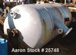 Used Wyatt Pressure Tank, 1590 Gallon, 304L Stainless Steel, Vertical. 60" diameter x 123" straight side, dished top and bottom. Internal rated 400 psi at 212 deg F. Openings: top (3) 4", 1-1/2"; bot...