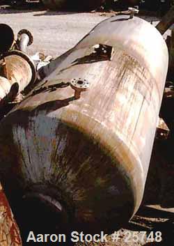 Used Wyatt Pressure Tank, 1590 Gallon, 304L Stainless Steel, Vertical. 60" diameter x 123" straight side, dished top and bottom. Internal rated 400 psi at 212 deg F. Openings: top (3) 4", 1-1/2"; bot...