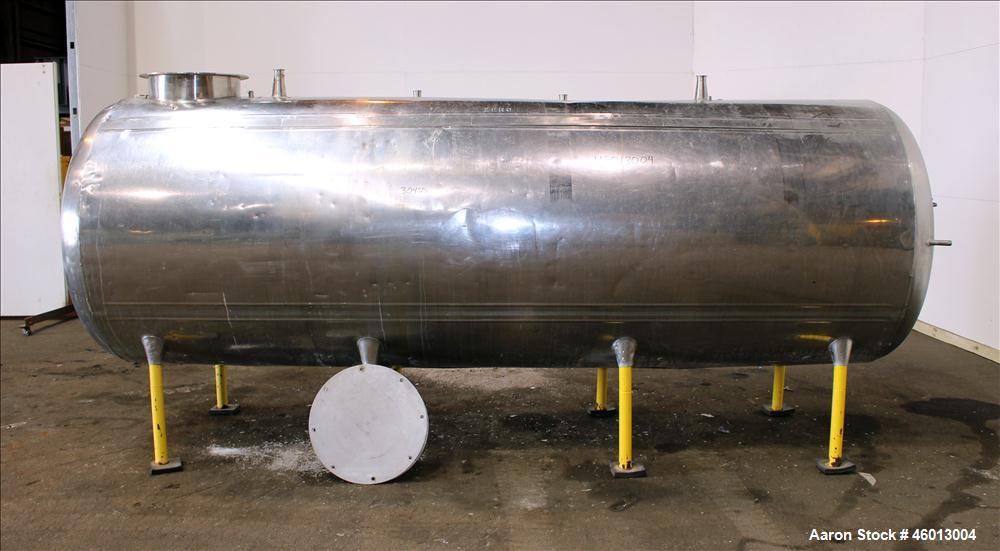 Used- Zero Milk Cooling Tank, Model NV1500, 1,500 Gallon