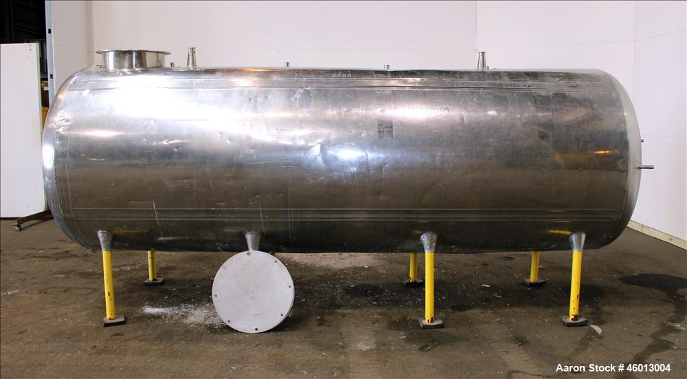Used Zero Milk Cooling Tank, Model NV1500, 1,500 Gallon